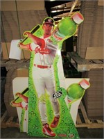 Trio of 6'+ Mountain Dew Ads Clev. Indians