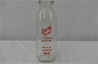 Stacey Brothers Silk Screened Milk Bottle
