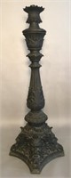 EARLY 20TH C. CAST IRON & SPELTER FLOOR LAMP