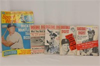 4 Baseball Digests and Sportsworld (1966 Baseball