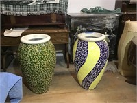 Large Mosiac Vases
