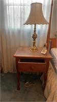 Side table and lamp