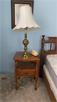 Side table and lamp