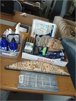 Large Lot of Office Supplies and Decor