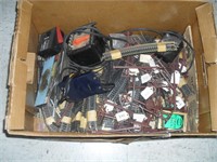 BOX OF TRACKS AND TRANSFORMERS