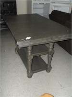 PAINTED BAR HEIGHT DINING TABLE WITH LEAF