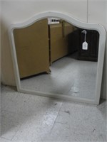 PAINTED FRAMED BEVELED MIRROR