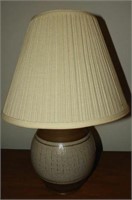 Pottery font 24” table lamp