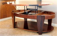 Lift Up Coffee Table with Storage, Made in USA