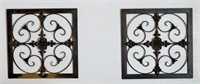 Decorative Metal Wall Hangings (2)