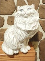 Large ceramic cat figurine 14”