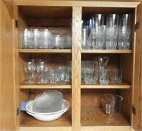Contents of double door kitchen cabinets Pattern