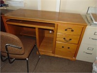 Oak Desk and Chair