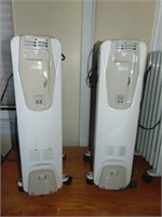 (2) Roll Around Electric Heaters