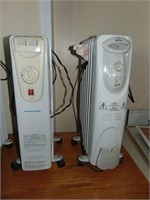 (2) Roll Around Electric Heaters