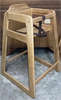 Restaurant Commercial Solid Wood Highchair