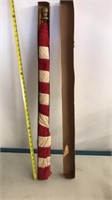American flag and pole