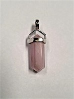 Sterling Silver Kunzite Point Pendant SJC