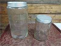Coffee & Tea Hoosier Jars