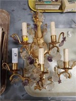 Antique Wall-Mounted Candle Sconce