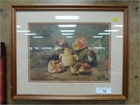 Contemporary Framed Arthur Tait "Chicks"