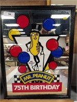 75th Anniversary Mr. Peanut Adv. Wall Mirror