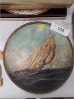 Contemporary Ship-Decorated Plate