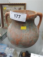 Contemporary Double-Handled Pottery Vessel