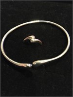 Ladies Sterling (925) Ring & Matching Bracelet