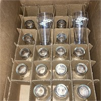 Mixed lot of Budweiser Draft Beer and Coke glasses