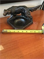Bronze Dog Ashtray/Change Holder