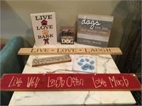 Wooden Wall Decor (5) are Dog Themed