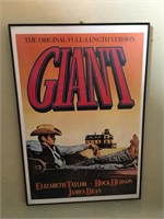 Framed “Giant”  Promo Movie Poster