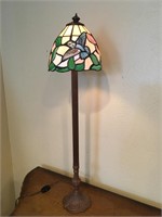 Stained Glass Hummingbird Table Lamp