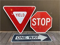 Lot of (4) Traffic Signs