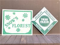 Tree Farm & Florist Signs