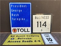 Beach & Highway Signs