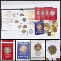 Commemorative Bronze Medallion & Other Coins