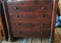 Antique Empire Style Chest of Drawers