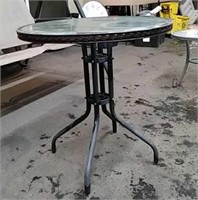 27" Round Glass Patio Table