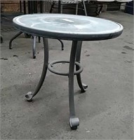 20" Glass Patio Table