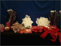 Bag Christmas Decorations- Mesh, Snowflakes, Misc