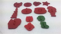 Holiday cookie cutters 4 are marked Hallmark