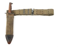 US ARMY MODEL 1917 BOLO KNIFE & PISTOL BELT LOT