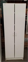 70" White 2 Door Storage Cabinet