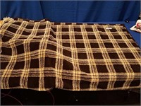 50×68 Brown and Tan fuzzy blanket