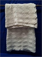 Hand Quilted Blanket, Off White