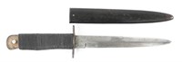 WWII GERMAN BOOT KNIFE & STEEL SCABBARD