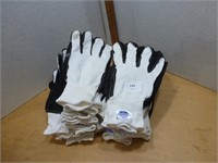 NEW Gloves - Leather Palms Knit Backs (L)