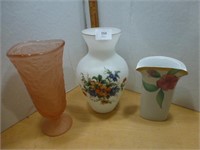 4 Vases - Tallest 10"